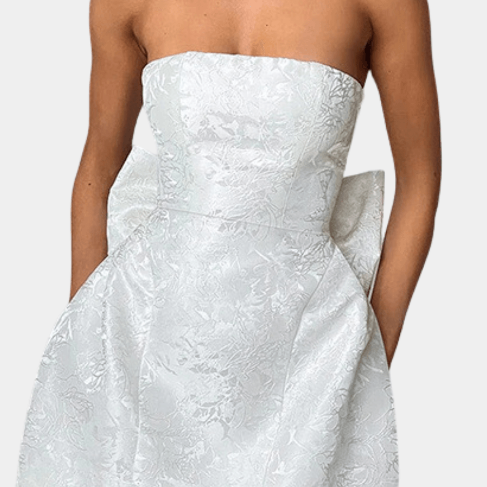Robe de Cocktail Sans Bretelles pour Femmes