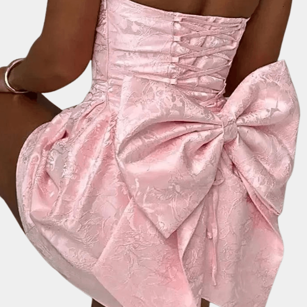 Robe de Cocktail Sans Bretelles pour Femmes
