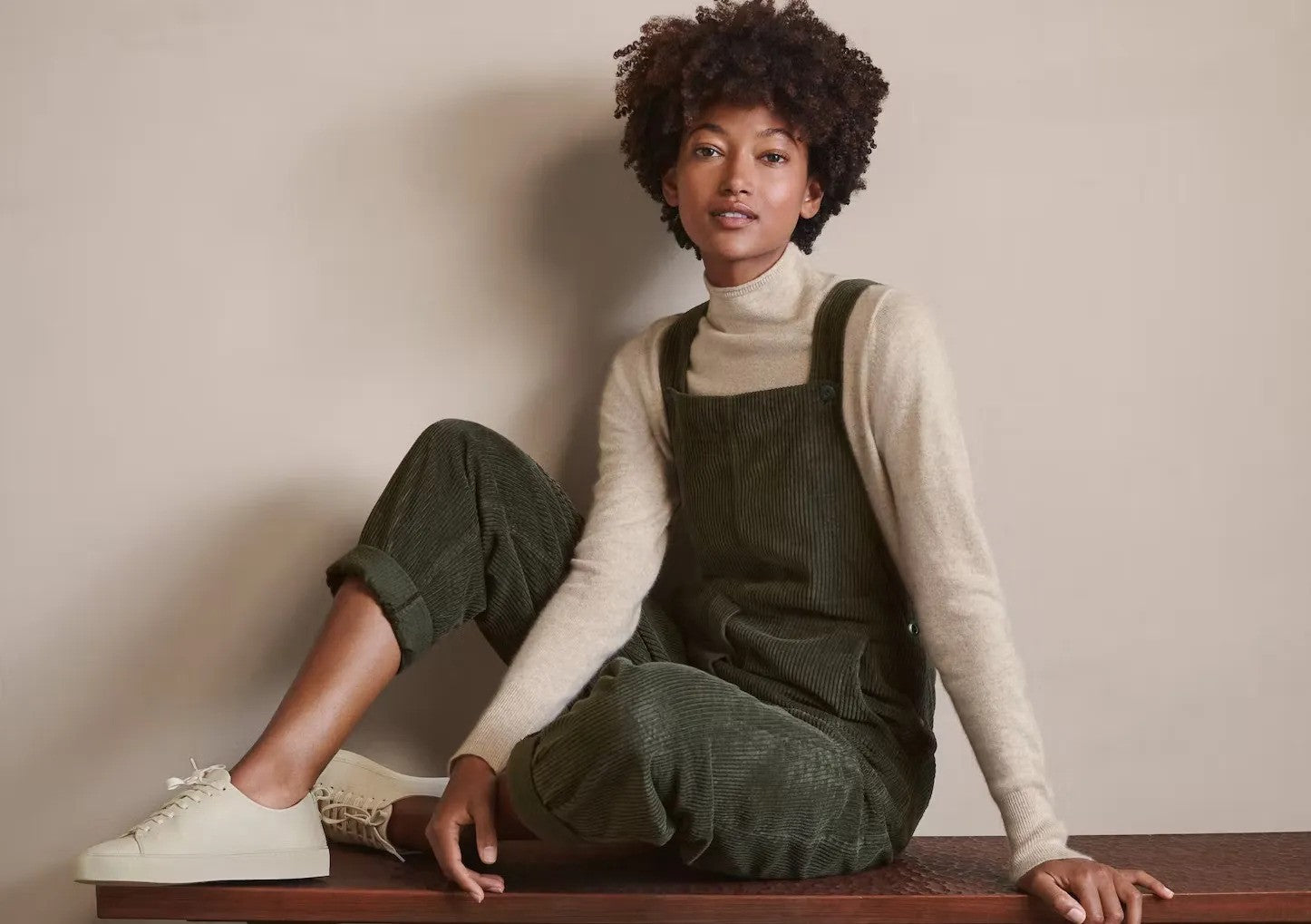 Salopette en Velours Côtelé pour Femme