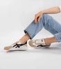 Basket Tendance à Semelle Épaisse en Similicuir Bicolore pour Femme