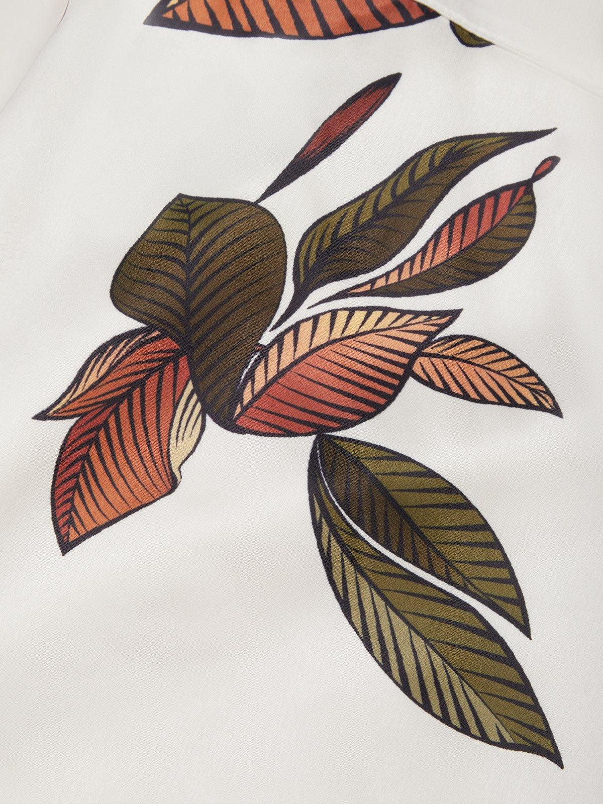 Robe portefeuille satin imprimée pour femmes