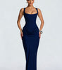 Robe Longue à Bretelles Larges et Détail Corset pour Femme | Idéale pour les Sorties