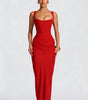 Robe Longue à Bretelles Larges et Détail Corset pour Femme | Idéale pour les Sorties