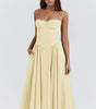 Robe Midi à Träger Ajustée et Plissée pour Femme | Idéale pour les Sorties