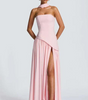 Robe Longue Asymétrique sans Bretelles pour Femme | Idéale pour les Sorties