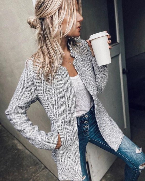Blazer Chic et Décontracté pour Femmes