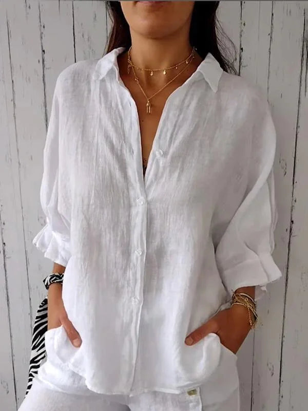 Chemise en Lin et Coton pour Femme