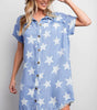 Robe en Denim Étoilée pour Femmes