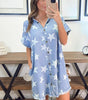 Robe en Denim Étoilée pour Femmes