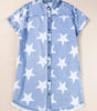 Robe en Denim Étoilée pour Femmes
