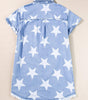 Robe en Denim Étoilée pour Femmes