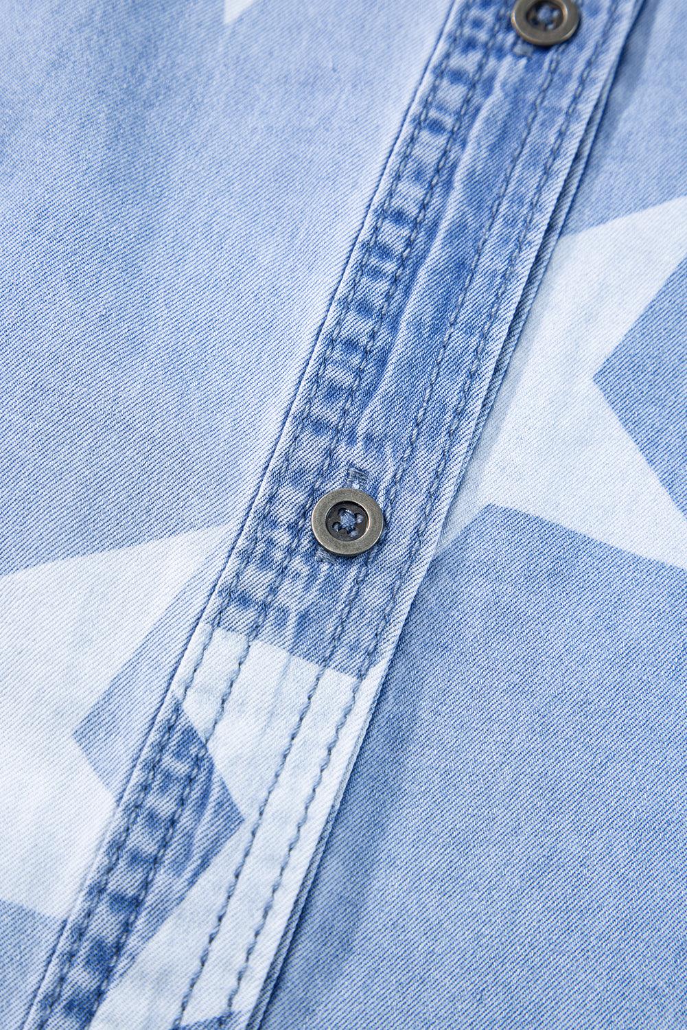Robe en Denim Étoilée pour Femmes