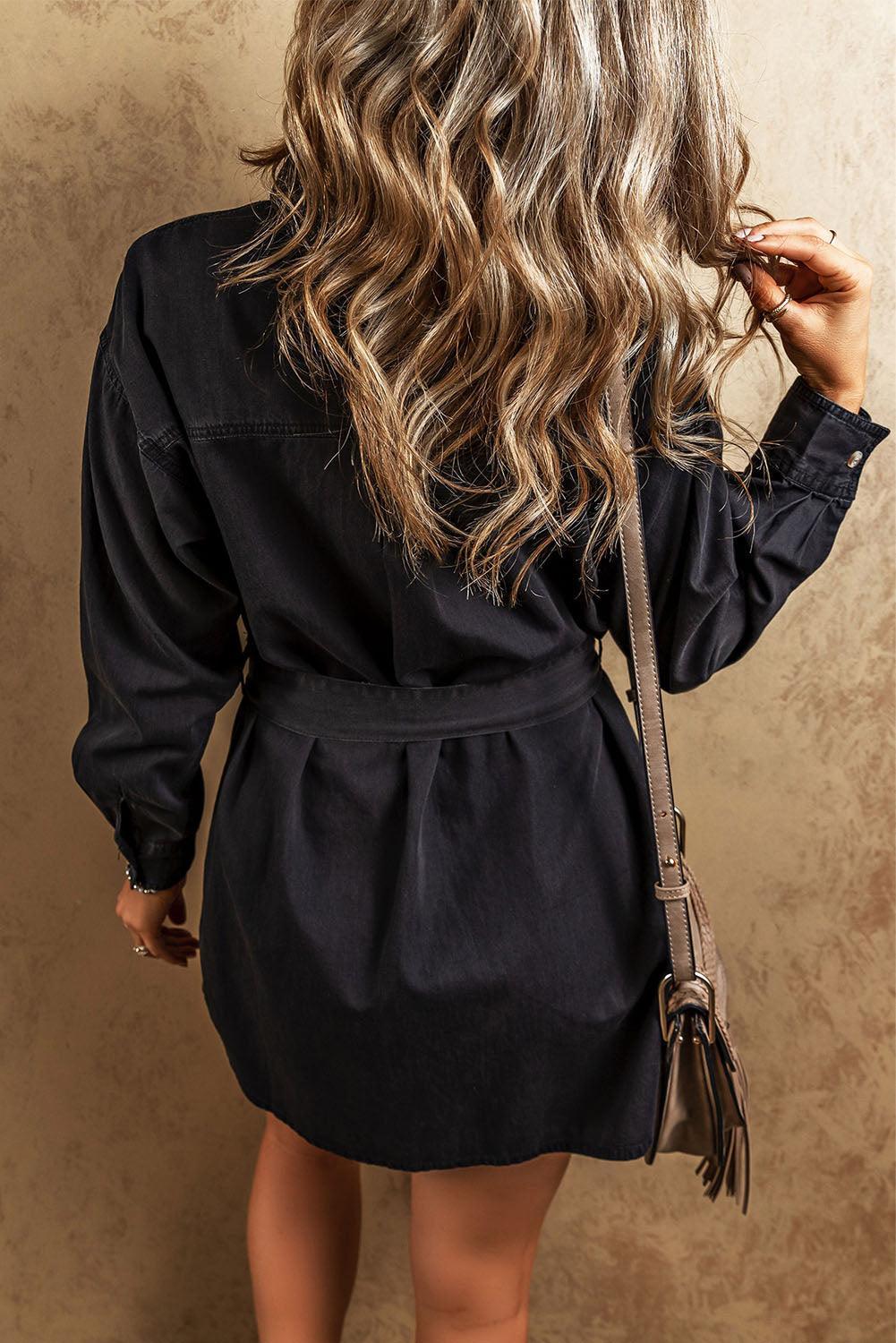 Robe Chemise en Denim pour Femmes