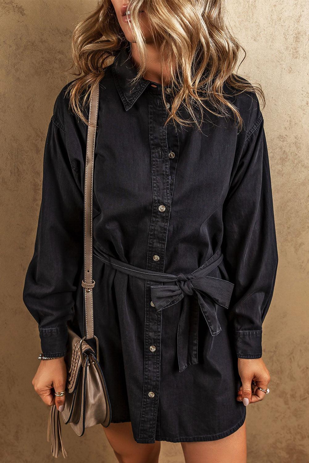 Robe Chemise en Denim pour Femmes