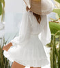Robe Mini à Col V Profond pour Femmes