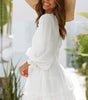 Robe Mini à Col V Profond pour Femmes