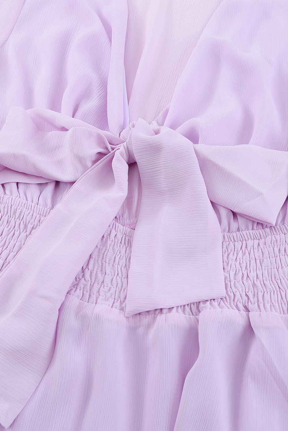Robe Mini à Col V Profond pour Femmes