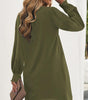 Robe Mini à Col V Profond pour Femmes