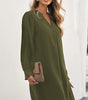 Robe Mini à Col V Profond pour Femmes
