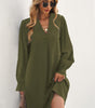 Robe Mini à Col V Profond pour Femmes