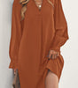 Robe Mini à Col V Profond pour Femmes