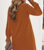 Robe Mini à Col V Profond pour Femmes