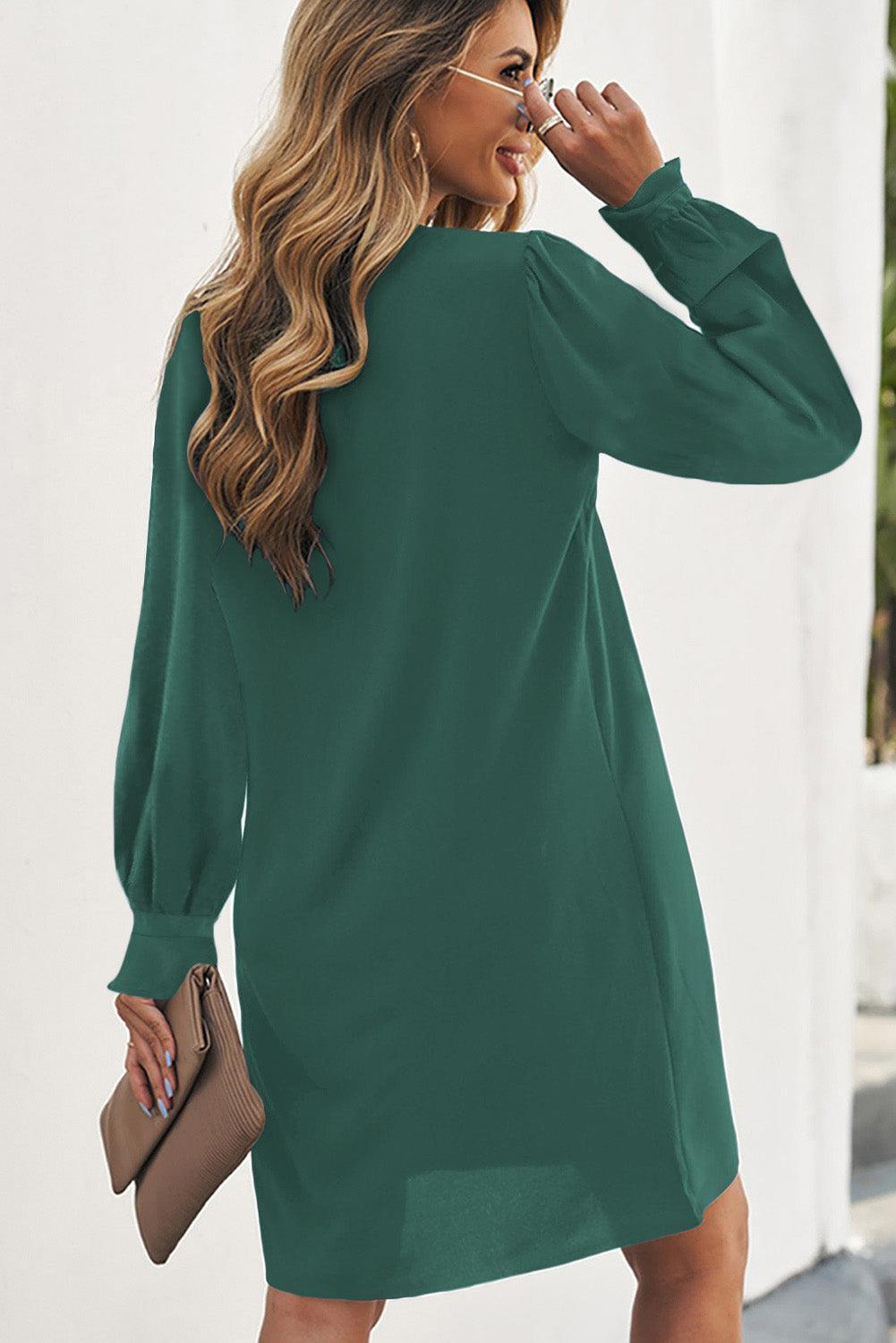 Robe Mini à Col V Profond pour Femmes