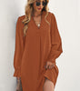 Robe Mini à Col V Profond pour Femmes