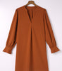 Robe Mini à Col V Profond pour Femmes