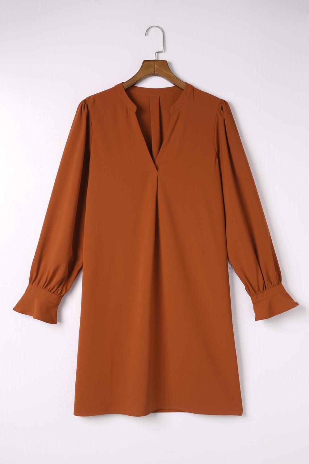 Robe Mini à Col V Profond pour Femmes
