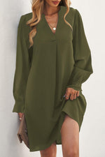 Robe Mini à Col V Profond pour Femmes