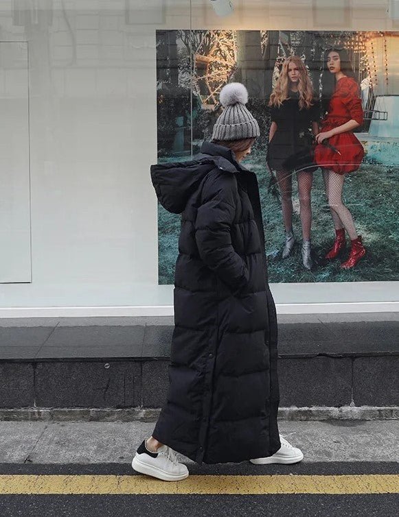 Doudoune Longue Matelassée à Capuche pour Femmes - Emilia Lane