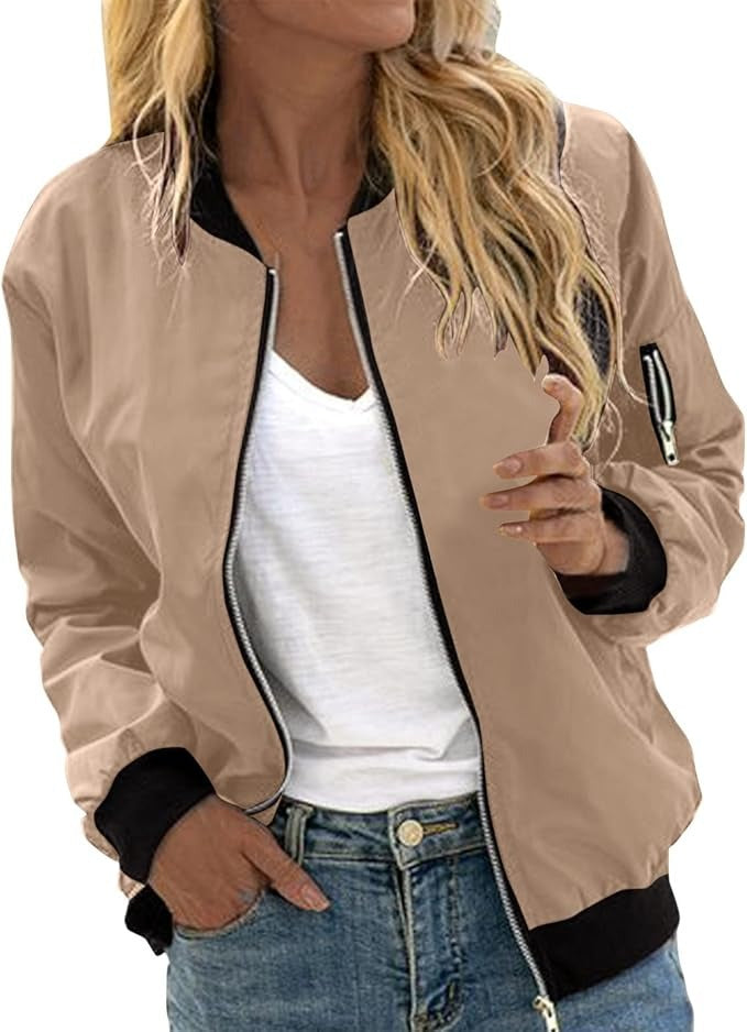 Veste Bomber à Motif Floral pour Femmes