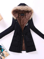 Parka Douillette à Capuche pour Femmes