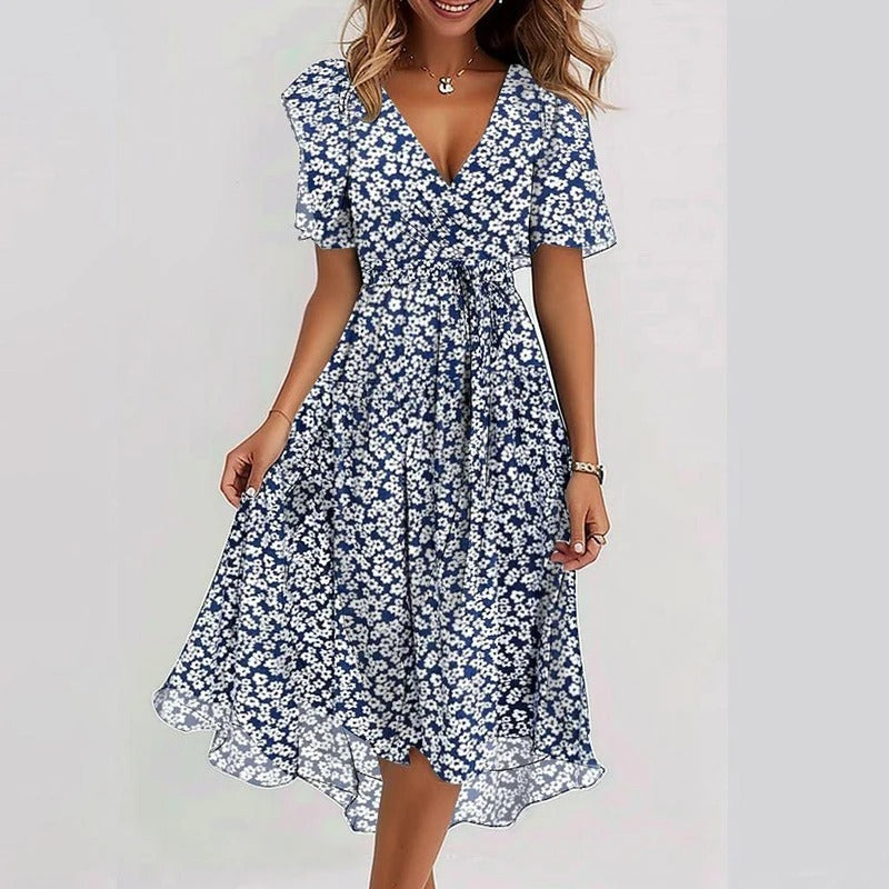 Robe longue à imprimé floral pour Femmes
