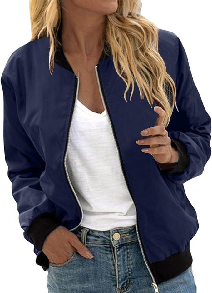 Veste Bomber à Motif Floral pour Femmes
