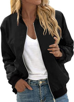 Veste Bomber à Motif Floral pour Femmes