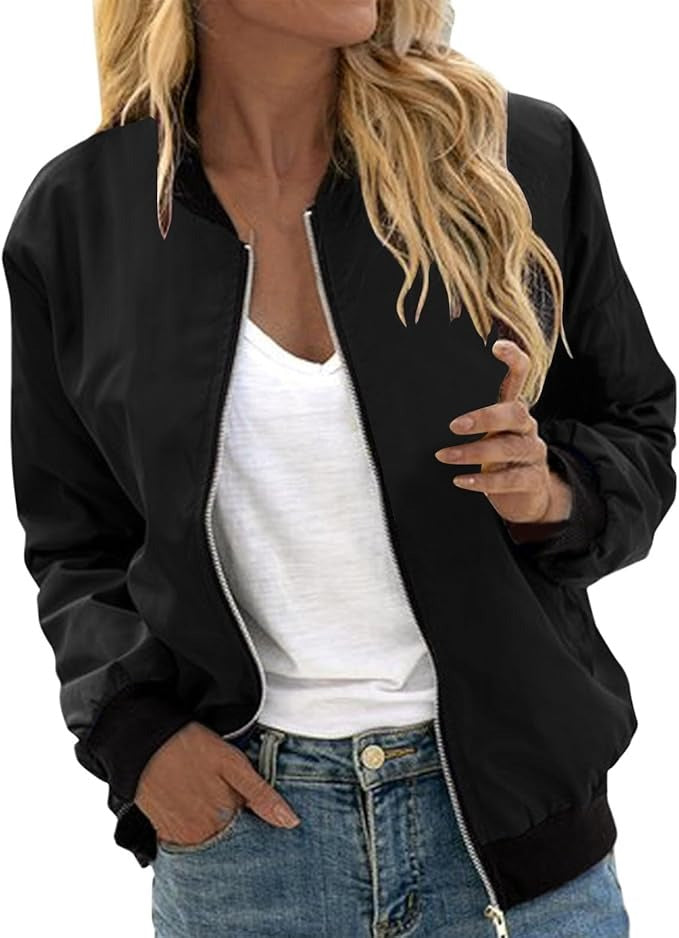 Veste Bomber à Motif Floral pour Femmes