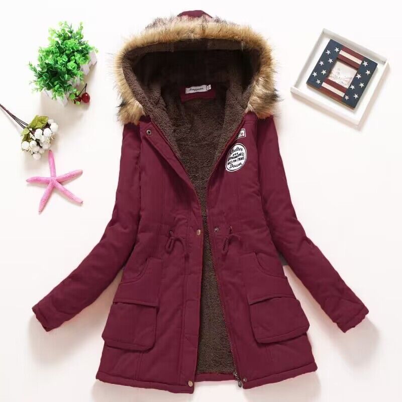 Parka Douillette à Capuche pour Femmes