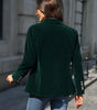 Blazer Féminin Élégant Boutons Dorés pour Femmes