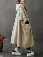 Trenchcoat Long Imperméable pour Femmes