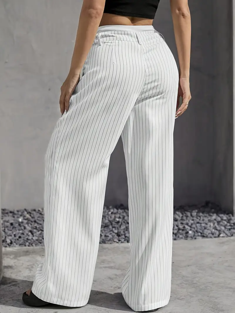 Pantalon Ample à Rayures pour Femmes