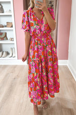 Robe Maxi Élégante Imprimé Floral pour Femmes