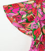 Robe Maxi à Imprimé Floral Taille Smockée pour Femmes