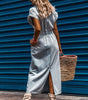 Robe Midi en Denim Élégante pour Femmes