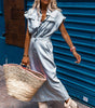 Robe Midi en Denim Élégante pour Femmes