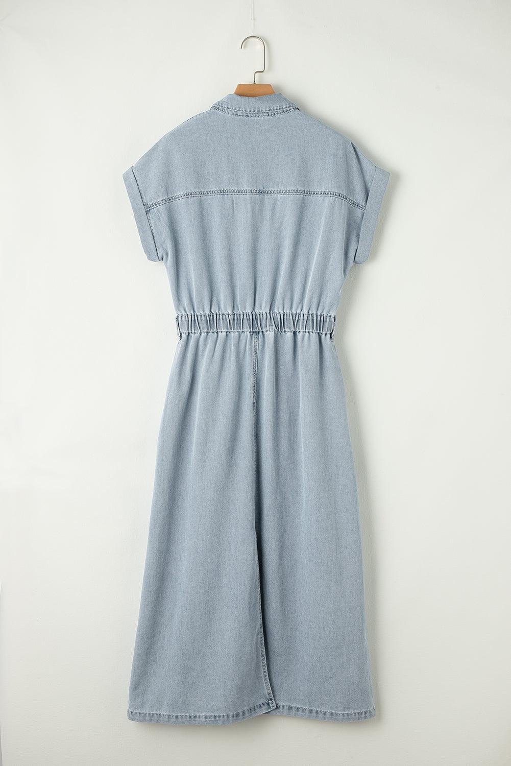 Robe Midi en Denim Élégante pour Femmes