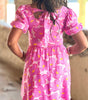 Robe Fleurie Émpire Élégante pour Femmes