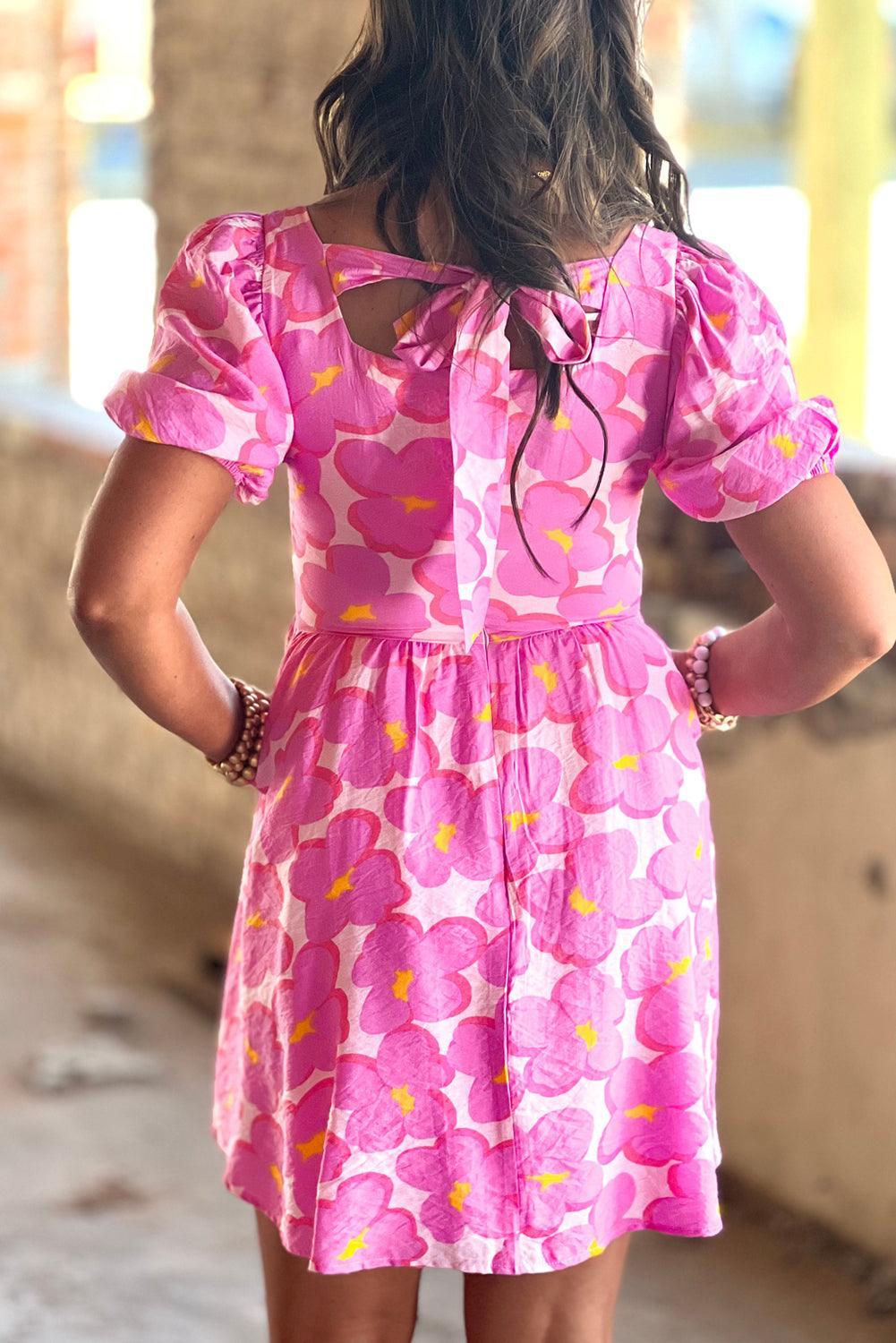 Robe Fleurie Émpire Élégante pour Femmes
