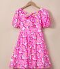 Robe Fleurie Émpire Élégante pour Femmes